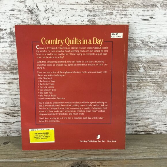 Country Quilts In A Day By Fran Roen Softcover Book 1991 - Picture 2 of 6